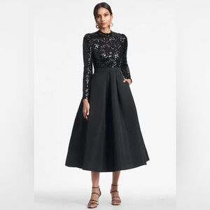 Sachin & Babi Amity Fit & Flare Sequin Midi-Dress